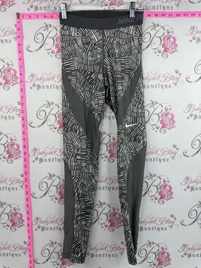 Nike pro leggings tights rare print Gray Geometric Print Training Leggings